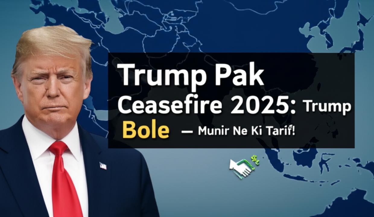 भारत-पाक युद्धविराम 2025: ट्रंप बोले- ‘असीम मुनीर ने की मेरी तारीफ, सबसे खूबसूरत’ था ये पल