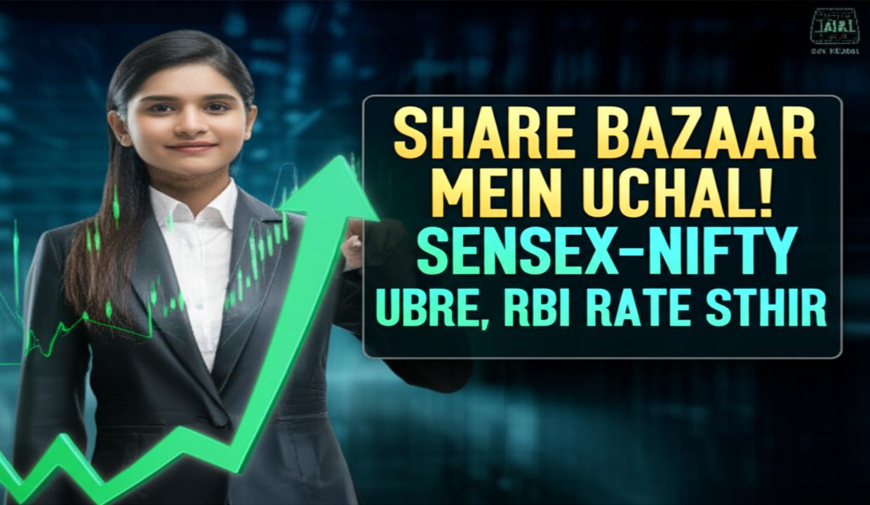 शेयर बाजार 1 अक्टूबर 2025: सेंसेक्स-निफ्टी 8 दिन की गिरावट से उबरे, RBI ने रेपो रेट 5.5% पर रखा स्थिर – पूरी रिपोर्ट